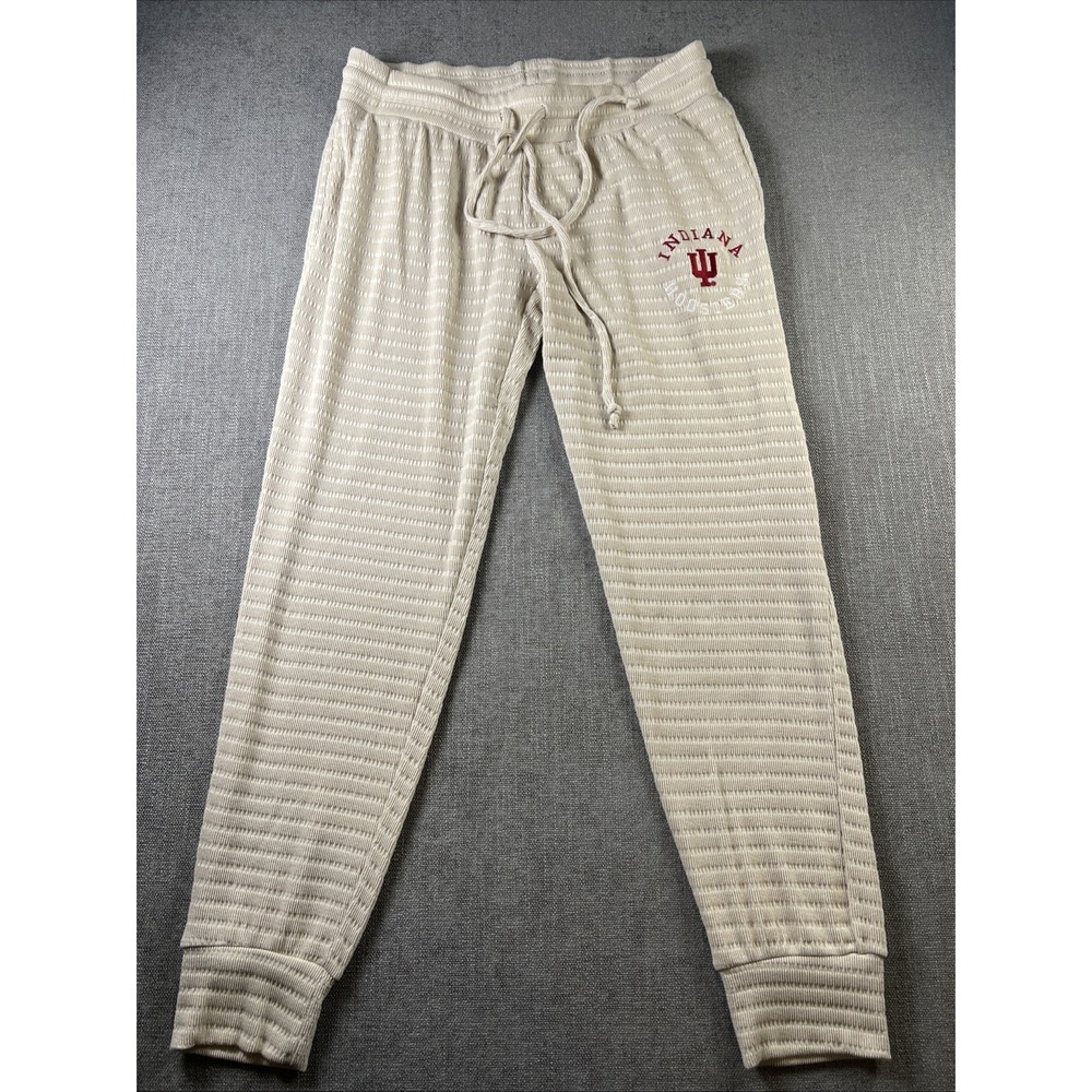 Liv Casual Indiana Hoosiers Lounge Pants Women's L Sleepwear‎ Embroidered Ribbed